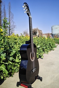 Guitarra Clásica Aiersi <span class=keywords><strong>de</strong></span> 39 Pulgadas, Marca Económica, Totalmente <span class=keywords><strong>de</strong></span> Madera <span class=keywords><strong>de</strong></span> Tilo, Color Negro, Instrumentos Musicales para Principiantes y Estudiantes - Product Image 5