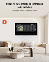 Dernier écran tactile intelligent en aluminium IPS de 6 pouces d'Angelo pour la maison intelligente Zigbee, panneau de commande central, interrupteurs muraux