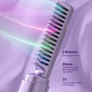 Lisseur de cheveux en céramique LED à chauffage rapide USB haute performance, best-seller, ions négatifs, affichage, <span class=keywords><strong>garantie</strong></span> personnalisée, maison, <span class=keywords><strong>voiture</strong></span>, hôtel - Product Image 6