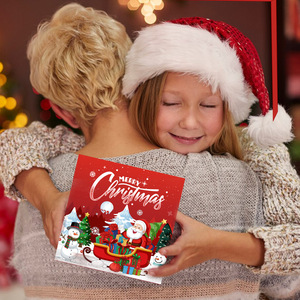 Giáng sinh tự làm Tạp Chí đặt Sổ Ghi Chép quà tặng năm mới + thẻ + phong bì + Nhãn dán + bút chì màu Bộ nhật ký trẻ em - Product Image 4