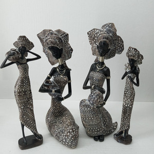 Figurita de resina de arte africano americano al por mayor - Product Image 4