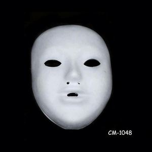 Maschera CM-1045 per il viso all'ingrosso bianco di Halloween maschera di carta per la decorazione - Product Image 2