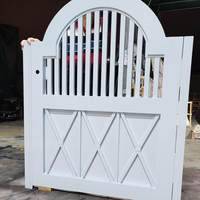 Gerbang Ayun Aluminium Seni untuk Halaman Taman, Pintu Masuk Vila Mewah - Pintu Tunggal Kecil dari Paduan Logam, Lapisan Powder Coating, Tahan Lama, Mudah Dipasang
