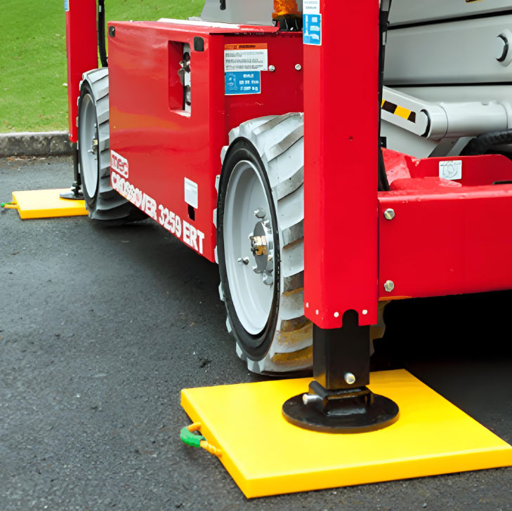 Support Leg Pad HDPE Crane Outrigger Pads for Fire Fighting Truck Custom Cutting Polyethylene Design