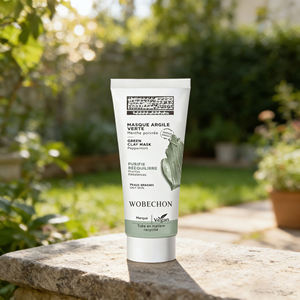 Masque en gel d'<span class=keywords><strong>argile</strong></span> <span class=keywords><strong>verte</strong></span> bio vegan à l'huile de menthe poivrée, contrôle du sébum, nettoyage en profondeur, minimisation des pores, hydratant pour peaux grasses sujettes à l'acné - Product Image 3