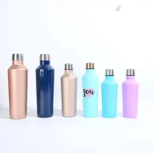 Multi-Colors 500ml Sport Tumbler Cups Stainless Steel Customizable Water Bottles