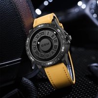 Reloj de Hombre DOM Trend Concept, Nuevo Diseño Personalizado, Resistente al Agua, con Puntero Desplazable Creativo y Fuerza Magnética