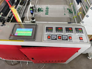 Máquina automática de fabricación de bolsas de compras de camisetas de corte térmico de doble canal - Product Image 4