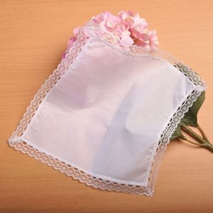 Mouchoirs en coton pur blancs à broderie ajourée pour le graffiti et le dessin manuel DIY, vente en gros - Product Image 2