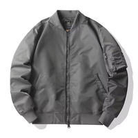 Veste bomber décontractée pour homme à manches longues, col montant, printemps, imperméable, coupe-vent, fermeture éclair, chaude, veste d'extérieur