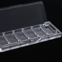 Palette vide moderne en ABS de qualité alimentaire, écologique, pour fards à paupières, blush et poudre libre, personnalisable avec gaufrage et couleur sur mesure, marque privée