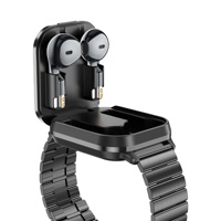Reloj Inteligente D8pro V5.3 con Auriculares, Asistente de Voz con IA, Resistente al Agua IP67, Correa de Gel de Sílice, Monitor de Actividad del Sueño, Rastreador de Actividad Física y Salud