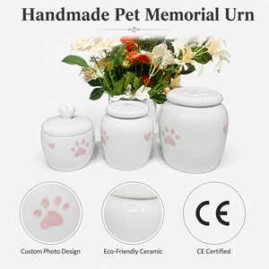 ARTINOVA Wadah Abu Kremasi Keramik Foto Kustom Buatan Tangan Ramah Lingkungan untuk Kenang-kenangan Anjing dengan Gambar yang Dipersonalisasi - Product Image 5