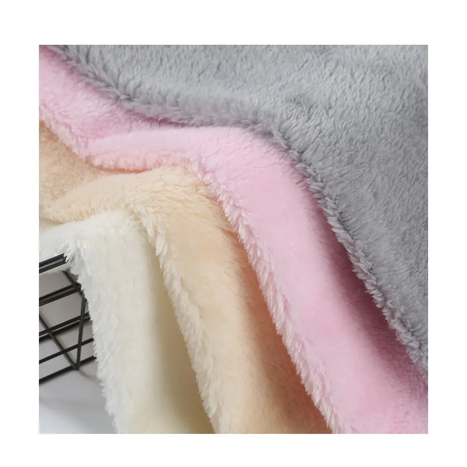 Polyester tổng hợp lông Ánh sáng trọng lượng 180gsm nhung sang trọng giữ ấm lót vải