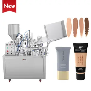 Automatic makeup matte liquid foundation plastic tube filling and sealing machine