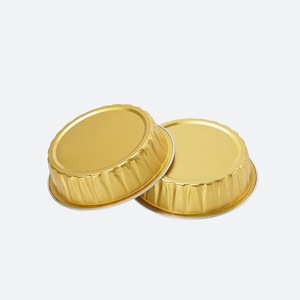 Boîte ronde en aluminium pour gâteau au fromage <span class=keywords><strong>basque</strong></span>, adaptée au four, à la friteuse à air, boîte d'emballage, vente en gros disponible - Product Image 3