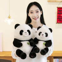 Peluche Panda Brodé Super Doux pour Princesse, Rembourrage Coton PP, Anti-Stress, Souvenir de Voyage, Cadeau pour Enfants