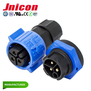 3 + 13 lõi kết nối 3 pin điện 13 pin dữ liệu IP67 Bảng điều khiển không thấm nước gắn kết nữ ổ cắm cáp kết nối M25 jnicon - Product Image 3