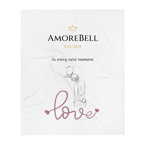 Coperta AmoreBell Personalizzabile in Stile Americano, Tessuto Jacquard in Poliestere per Uso Invernale Domestico - Product Image 1