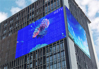 3D Transparenter LED-Glasnetz-Bildschirm Vorhang für Außenfenster-Display zur Digitalen Beschilderung und Anzeige