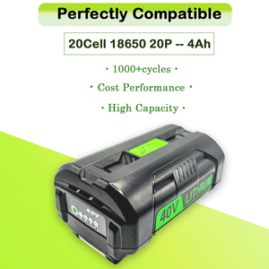 Batteria di ricambio 40V 4Ah per attrezzi da giardino a batteria, per soffiatore e tosaerba - Product Image 1