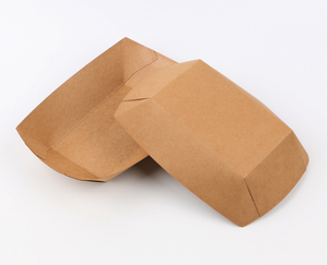 Plateau en papier kraft jetable de haute qualité pour poulet frit en gros - Product Image 1