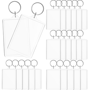New Arrival Custom Made Plastic Acrylic Photo Keyring