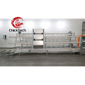 Cage à poules automatique de <span class=keywords><strong>type</strong></span> <span class=keywords><strong>A</strong></span> en acier galvanisé à chaud durable pour l'élevage avicole - Product Image 2