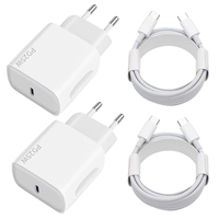 Chargeur mural PD EU 25W d'origine + câble Type-C 1M 1.5M 2M, kit adaptateur de charge rapide PD3.0 pour smartphone Samsung, appareils Android