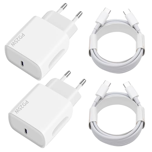 Original 25W PD EU Wall Charger + 1M 1.5M 2M Type-C Cable PD3.0 Fast Charging Adapter Kit for Samsung Smartphone Android Devices