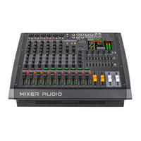 HLG10P Console de mixage professionnelle 10 canaux avec double égaliseur 9 bandes et OTG pour scène, studio, événements en direct, système de sonorisation