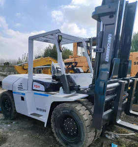 Carretilla elevadora usada de 10 toneladas, carretilla elevadora diésel japonesa TCM FD100 con motor ISUZU a la venta, carretilla elevadora de horquilla - Product Image 2