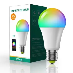 Ampoule intelligente de haute qualité Rpg 9W Wifi + Bluetooth ampoules de lampe de charge d'urgence solaire ampoules LED Bluetooth