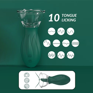 Vibrador con Lengua Giratoria y Estimulación del Clítoris, Masajeador de Punto G, Recargable, de Silicona, Juguetes Sexuales para Mujeres - Product Image 2