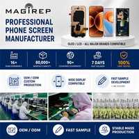 MAGIREP Écran LCD pour Samsung Galaxy A16 avec écran tactile Incell et châssis – Pièces de rechange en gros pour réparation