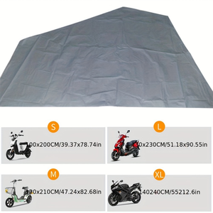 Wholesale Motorcycle Clothing PEVA Single Layer Rainproof <b>Sunscreen</b> Cover Vehicle Protective Rain - Product Image 4