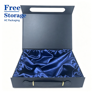 Caja de Embalaje Magnética Plegable de Alta Calidad para Productos de Belleza, Caja de Regalo de Papel Rígido de Lujo, Materiales Reciclados, Impresión a Cuatro Colores - Product Image 1