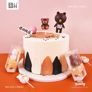 Candela per <span class=keywords><strong>torta</strong></span> di compleanno Teddy Bear Candle Design candele 3D per la <span class=keywords><strong>decorazione</strong></span> di compleanno - Product Image 5