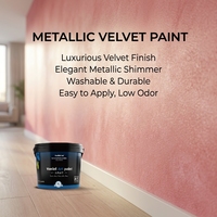 Peinture acrylique liquide artistique à double texture, zéro COV, haute lavabilité, pour décoration murale intérieure métallisée lavable au pinceau