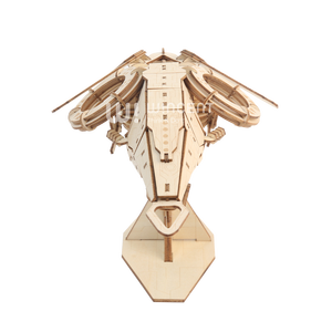 Modellino 3D di Astronave Puzzle in Legno Tagliato al Laser Decorazione Casa Camion Auto Produttore Originale di Giocattoli in Legno Unisex 8+ - Product Image 5