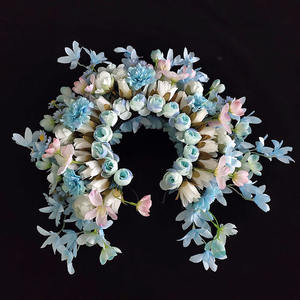 Diadema de Flores de Rosa, Diadema Floral para Mujer, Diadema con Flor Grande, Accesorios para el Cabello - Product Image 4