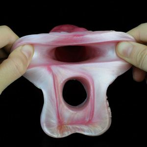 Silicone Penis Wearable Sex Toy Dog Knot Hollow <b>Dildo</b> Fantasy Penis Sleeve Cock Enlargement Sex Toys for Men - Product Image 5