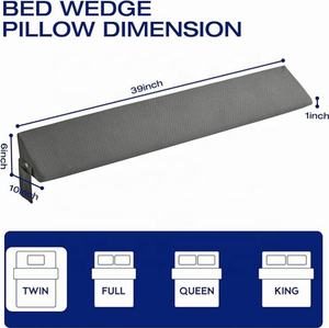 <span class=keywords><strong>Coussin</strong></span> <span class=keywords><strong>de</strong></span> <span class=keywords><strong>lit</strong></span> triangulaire sur mesure - Housse lavable en tissu 100% polyester avec poche <span class=keywords><strong>de</strong></span> rangement et oreiller <span class=keywords><strong>de</strong></span> <span class=keywords><strong>tête</strong></span> <span class=keywords><strong>de</strong></span> <span class=keywords><strong>lit</strong></span> - Product Image 5