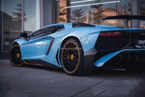 ชุดแต่งตัวถังคาร์บอนไฟเบอร์แบบแห้งสไตล์ LP750 SV สำหรับ Lamborghini Aventador LP700 720 740 อัพเกรดกันชนหน้า-หลังและสปอยเลอร์หลัง - Product Image 5