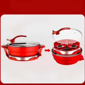 Prix d'usine Chaudron Soupe à la vapeur multifonctionnelle Frit Wok antiadhésif Chauffe-plats - Product Image 2