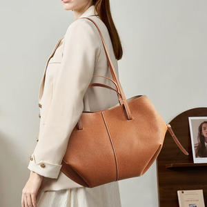 Borsa Tote da Donna in Pelle Pieno Fiore <span class=keywords><strong>Personalizzata</strong></span> di Alta Gamma, Borsa a Spalla Morbida di Lusso, Borsa a Mano da Donna in Vera Pelle di Grande Capacità, alla Moda - Product Image 3