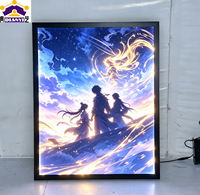 27 X 40 Kotak Lampu Poster Film LED Aluminium Bingkai Gambar Ultra Tipis Snap Frame Menu Kotak Lampu LED