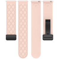 Bracelets en silicone à fermoir magnétique pliable à motif diamanté, adaptés aux montres Samsung, Huawei, Garmin et Huami (18/20/22 mm)