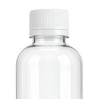Flacon vide en PET transparent à large ouverture pour sirop liquide oral, avec bouchon à vis, emballage pharmaceutique, flacon en plastique pour médicaments