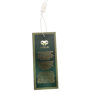 Swing-Papier Produkt-Aufhängungsetiketten für Kleidung Stoff umweltfreundliche Swing-Aufhängungsetiketten Tags und Etiketten Preisetikett - Product Image 5
